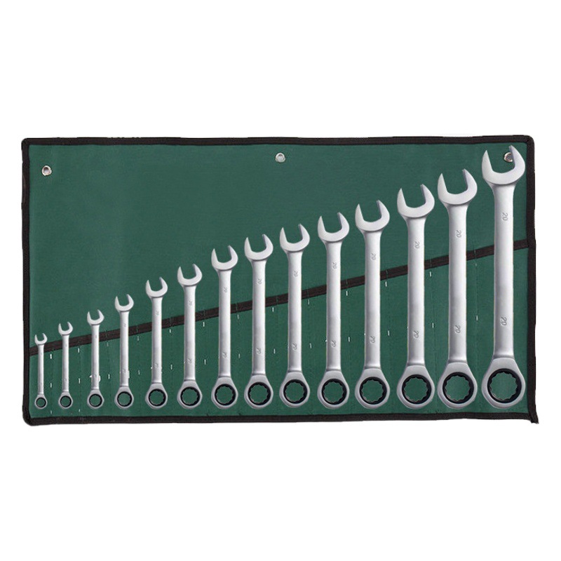 Llave de trinquete de doble propósito de acero al cromo-vanadio genuino juego de llave de doble propósito de 72 dientes llave torx juego completo de llave rápida