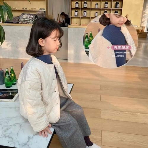 2024 New Winter Coat for Girls, Stylish and Thick Fleece Jacket with Cotton Insulation, Children's Korean Style Warm Cotton Coat, Wholesale Children's Apparel