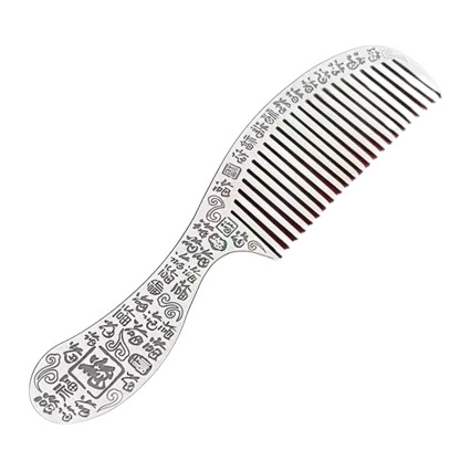 Высокий imitatiон 2025 новый Pfaff гребень скребковая ручная серебряная подарок серебряный Pfaff длинная ручка гребень изысканные товары производитель