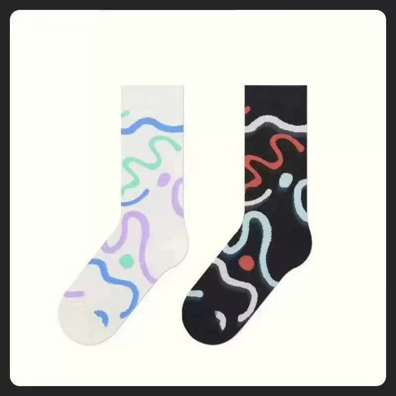 Tide, design knee socks for students, mid-length