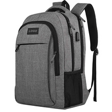 跨境热销电脑背包大容量多功能usb双肩包商务笔记本旅行电脑包男