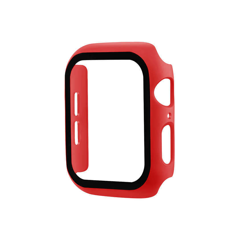 Adecuado para iwatch49/44 Apple Watch caso PC integrado Shell 42/38-pulgadas 360 todo incluido templado película protectora Shell