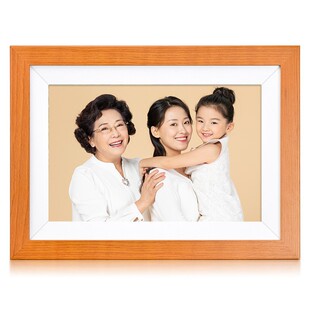 10inch Yellow and White + Vphoto Electronic Cloud Photo Frame Remote Wifi Hd Display Digital Photo Frame Electronic Photo Album