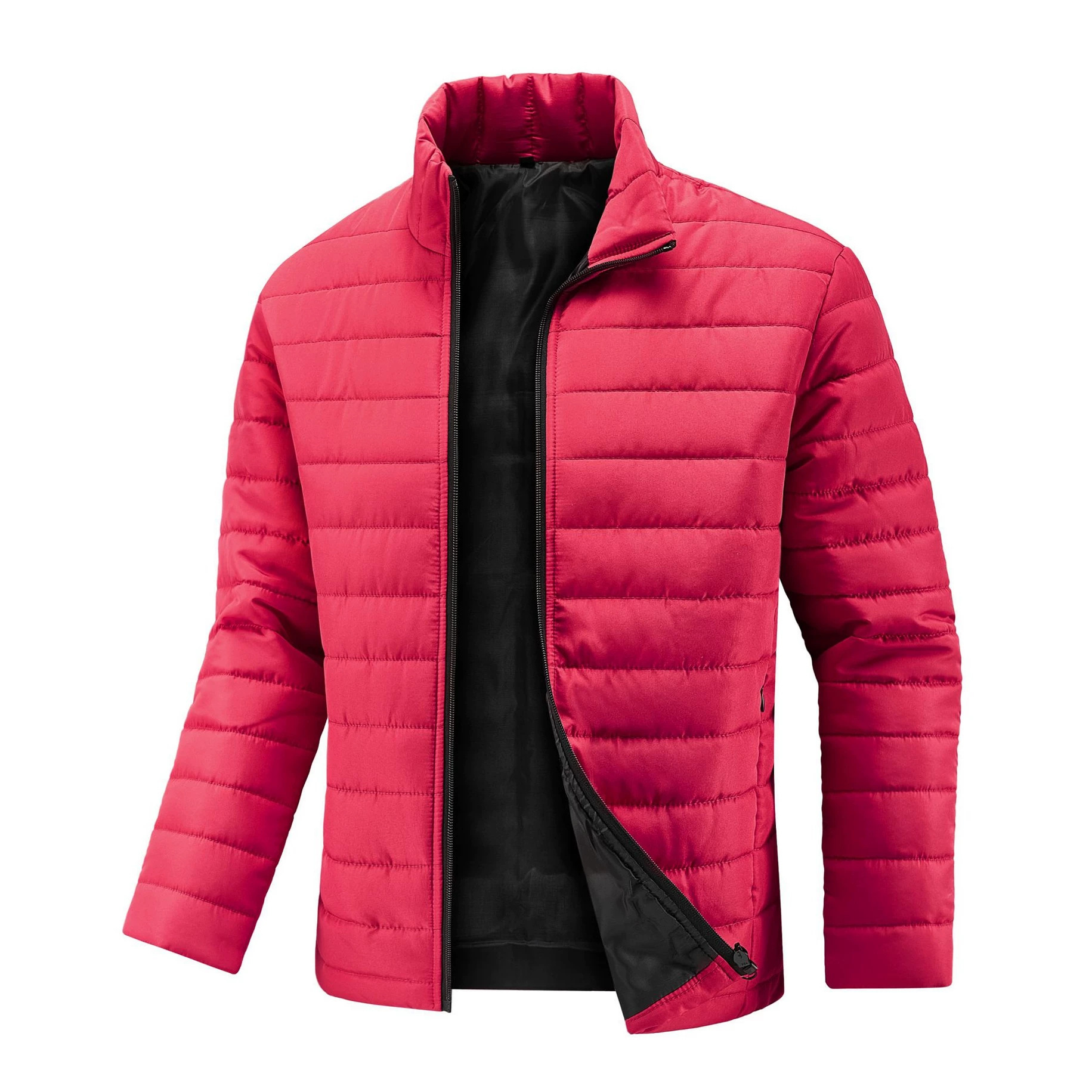 Chaquetas de algodón para hombre al por mayor, ligeras, cálidas, ajustadas, ropa de invierno, chaquetas gruesas de algodón, abrigos de algodón, ropa para hombre