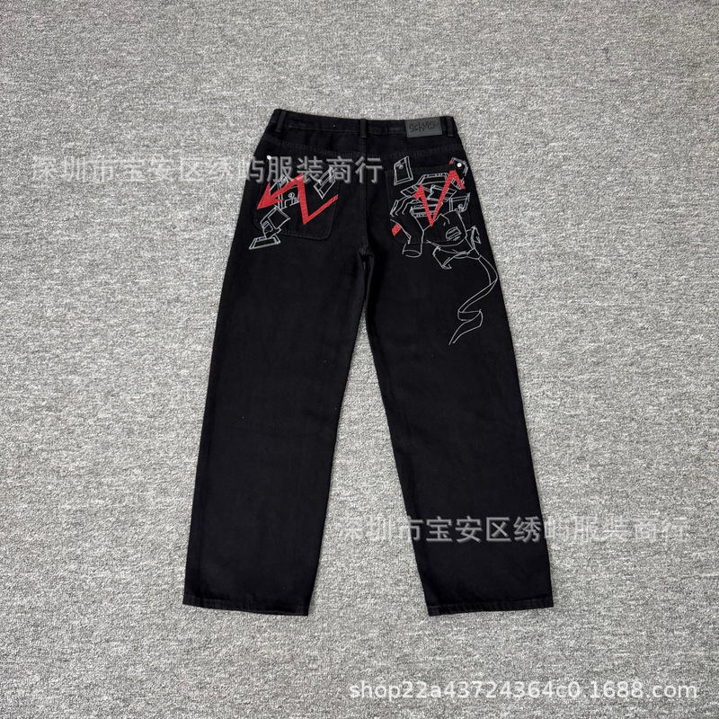 2026 Spring and Autumn New Style ders@chutze Arrow Embroidery Casual Loose Denim Shorts Wholesale 2026 Spring and Autumn New Style ders@chutze Arrow Embroidery Casual Loose Denim Shorts Wholesale