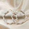 Fashionable earrings from pearl, Amazon, European style
