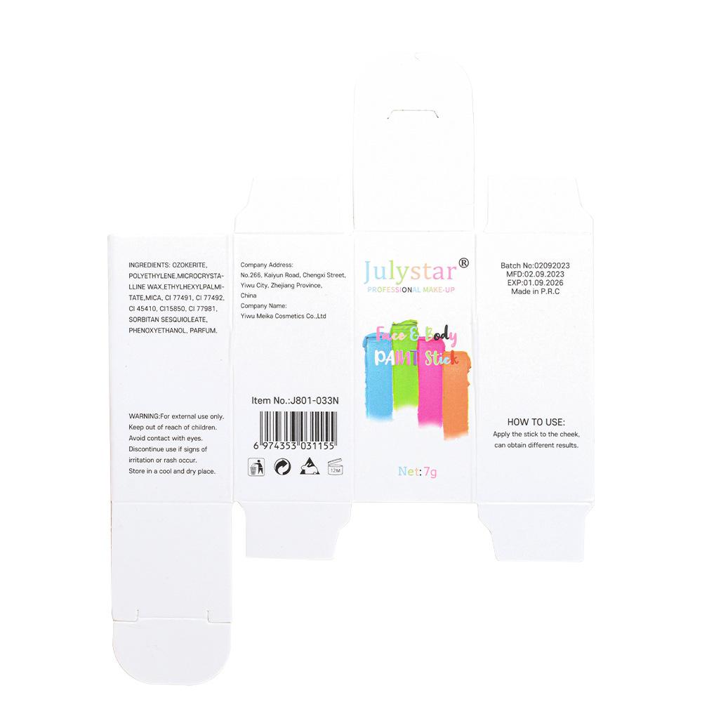 Halloween body cream, makeup, water-soluble fluorescent facial stage painting stick_viptrois.com