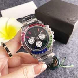彩虹手表仿机械男士合金潜水腕表手表时尚男士奢华日内瓦男士手表
