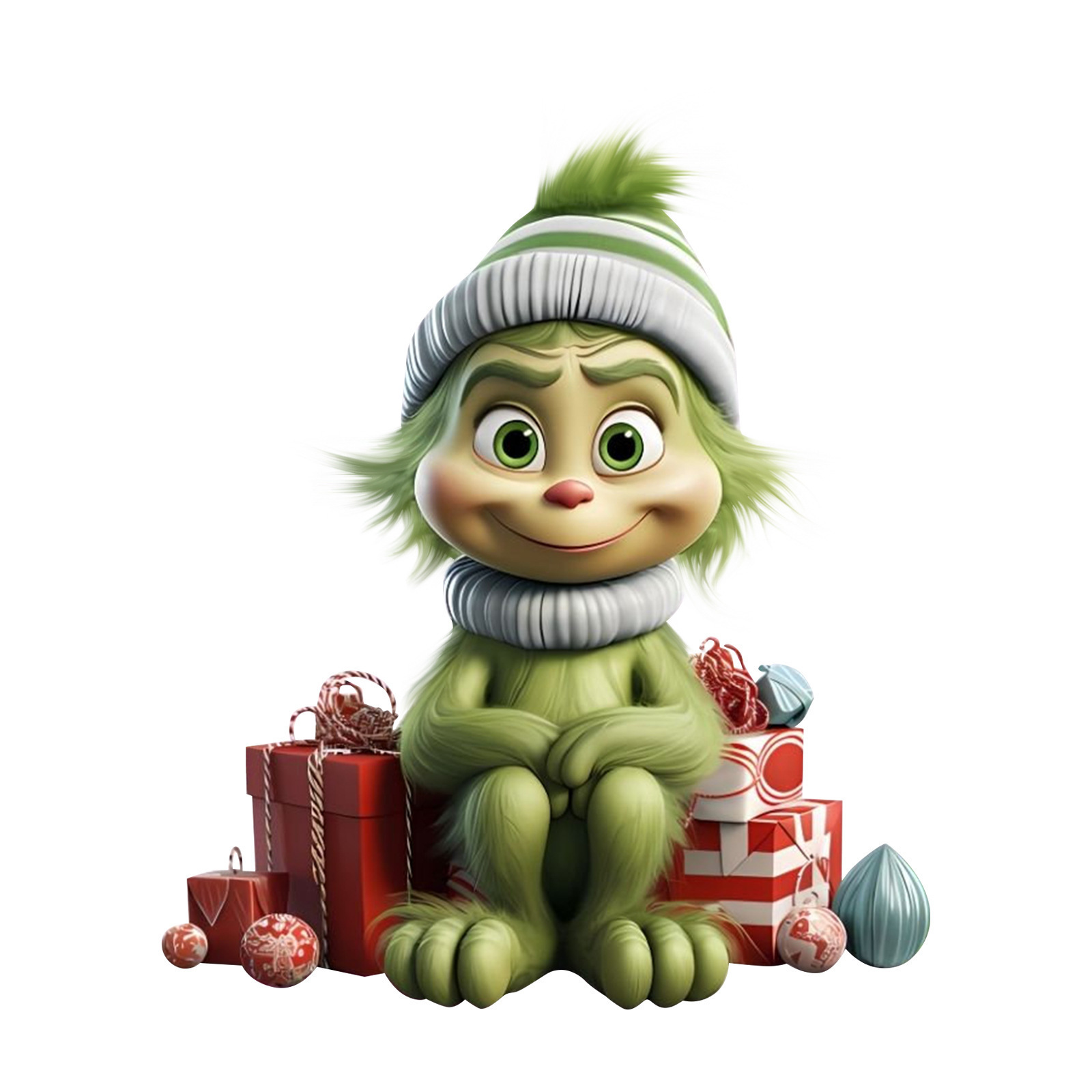 Navidad transfronteriza dibujos animados Grinch colgante creativo decoración del árbol de Navidad colgante acrílico colgante