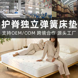 佛山乳胶独立弹簧床垫五星级酒店民宿护脊儿童席梦思家用床垫定制