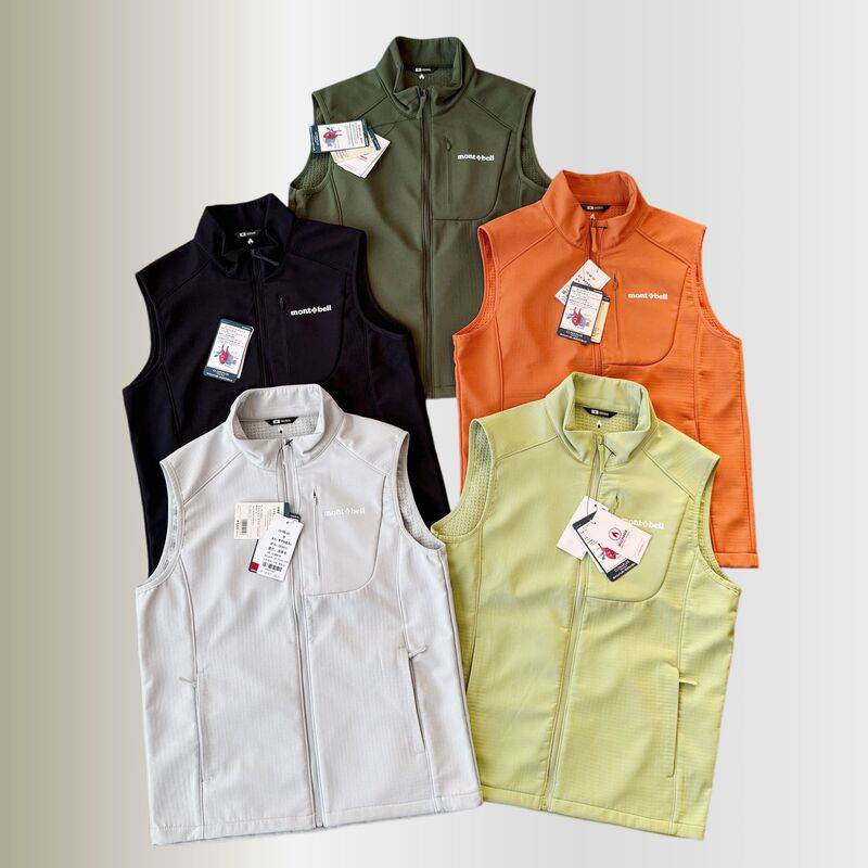 Japanese-style Mb@Mountain lightweight vest with stand-up collar, windproof and breathable, suitable for hiking, mountaineering, camping, and layering as a sleeveless vest