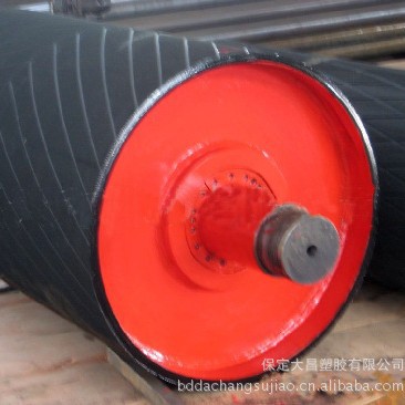 源头供应DT75型TDII型优质电动滚筒传动包胶滚筒改向滚筒包胶滚筒