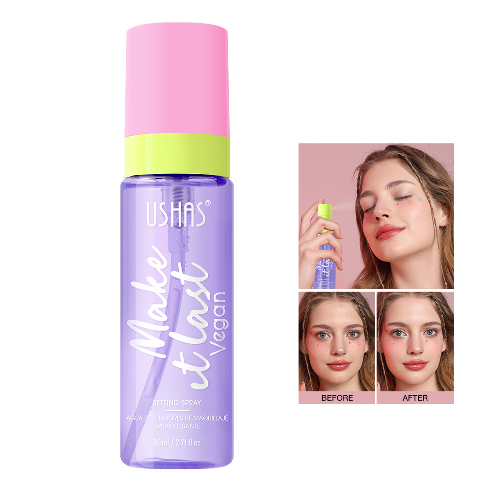 USHAS punto transfronterizo spray de maquillaje hidratante impermeable control de aceite hidratante agua de maquillaje UC116