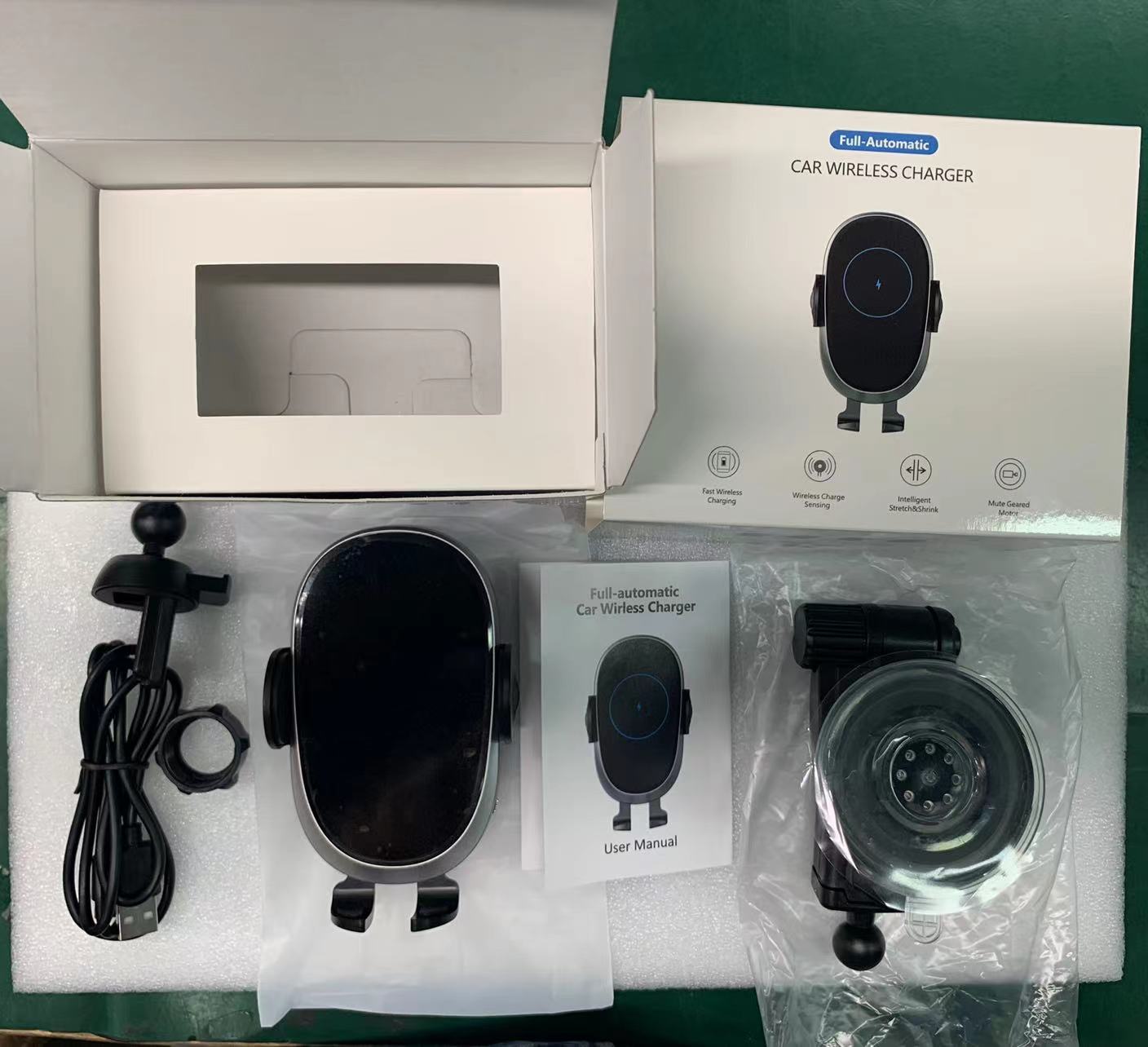 Cargador inalámbrico de automóviles de inducción infrarroja para muchos teléfonos móviles nuevo cargador inalámbrico de automóviles cargador inalámbrico