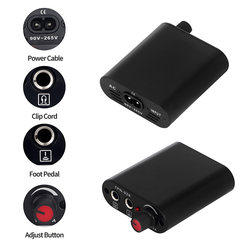 Transfronterizo caliente mini tatuaje energía máquina de tatuaje regulador de voltaje adaptador de la máquina de tatuaje corriente constante equipo de tatuaje estable