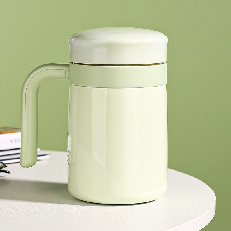 Taza de acero inoxidable doble cubierta de bebida directa taza de aislamiento térmico oficina de negocios taza de café de té sellado taza de agua portátil aislamiento al vacío