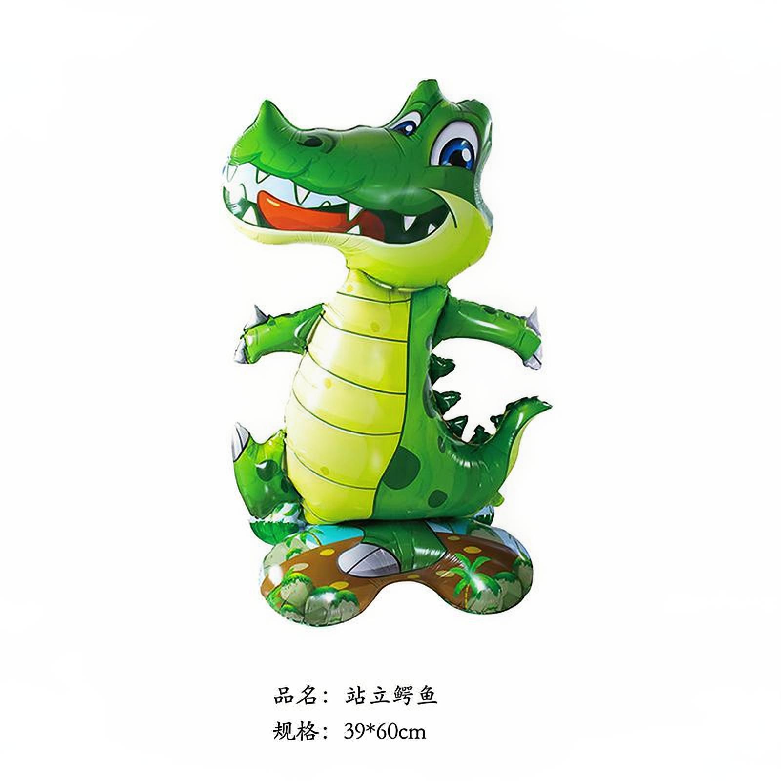 Globos de aluminio con diseño de animales pequeños de dibujos animados, unicornio, dinosaurio, langosta, decoración para fiestas de cumpleaños infantiles y aulas.