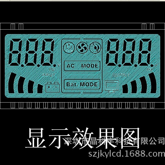源头LCD工厂专业供应液晶显示段码屏地暖温控器LCD液晶显示屏