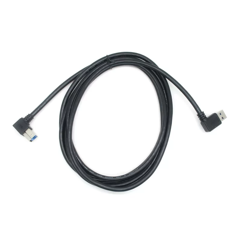 Индивидуизированный USB 3.0 BM верхний изгиб до USB 3.0 AM левый изгиб двойной локоть мужчина к мужчине удлинительный кабель данных