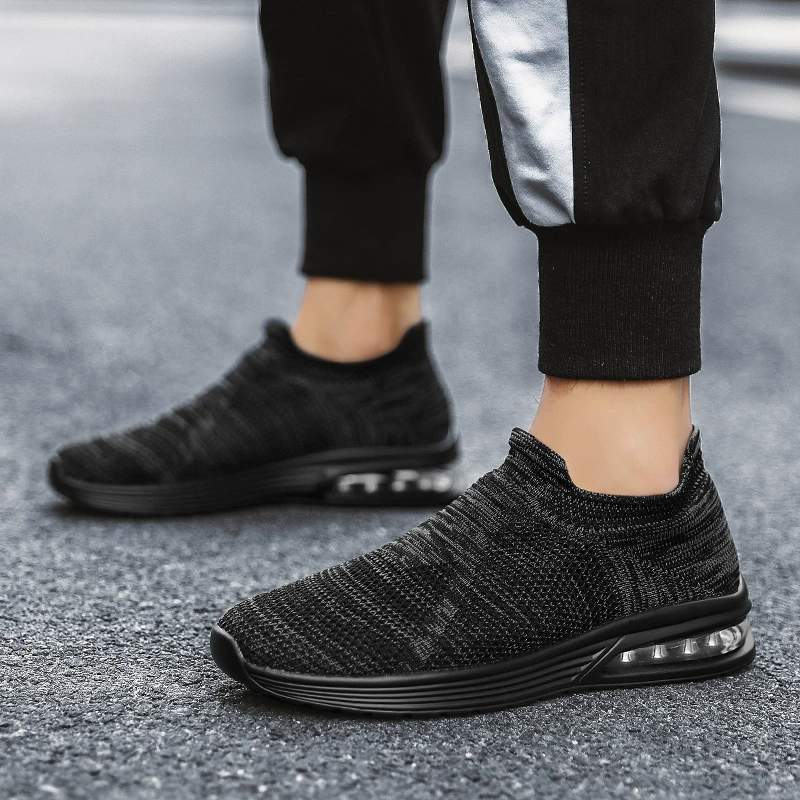 Трансграничная 2022 летняя новая мужская обувь, сетчатая обувь на воздушной подушке, обувь для влюбленных больших размеров, женская обувь, универсальные кроссовки без шнуровки