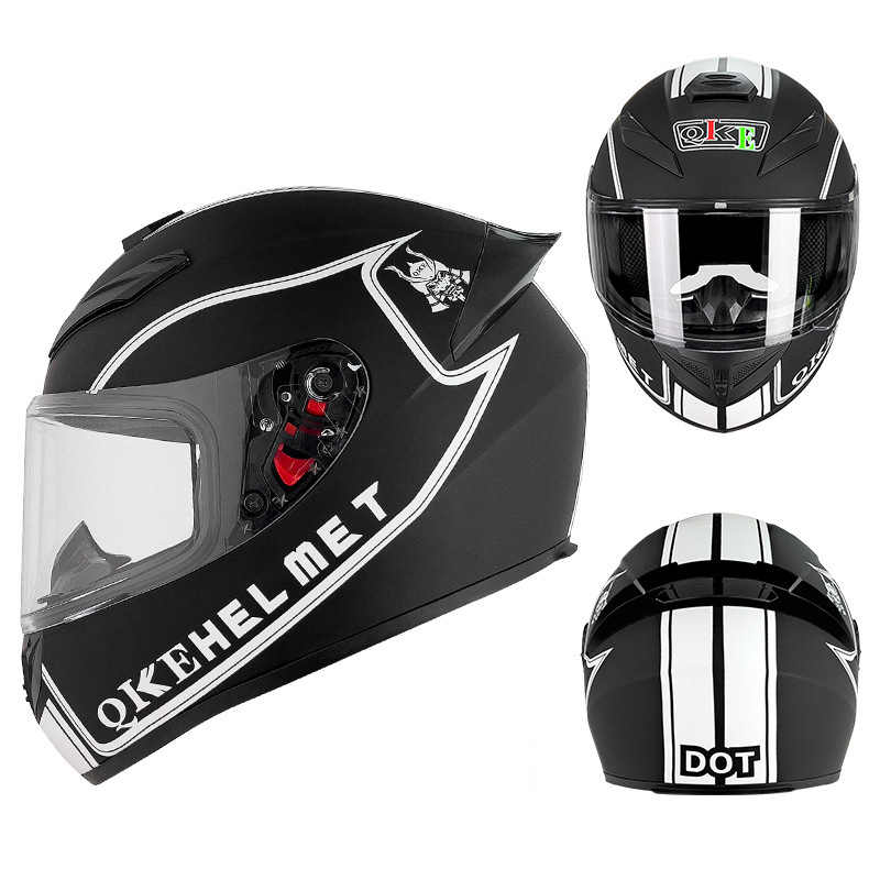 Cascos de Motocicleta para Hombre y Mujer, Cascos de Seguridad para Vehículos Eléctricos de Invierno, Cascos Integrales para Motociclistas para Todas las Estaciones, Protección de Tendencia Nacional para Conducir