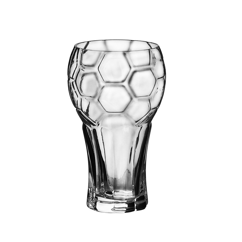 Taza de cerveza de fútbol de cristal de 600ml Copa del mundo de gran fuerza de cerveza de cerveza de restaurante de bar para el hogar