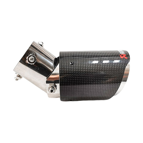Special tail throat for downward bending of car exhaust pipe…