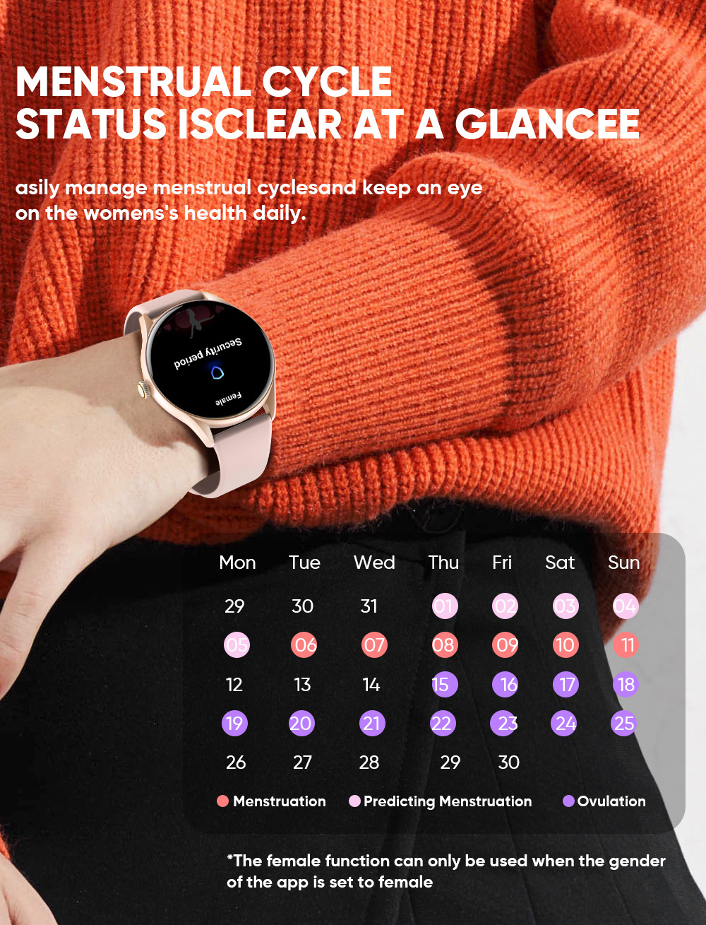 Montre connectée avec cardiofréquencemètre et assistant vocal_voghion.com