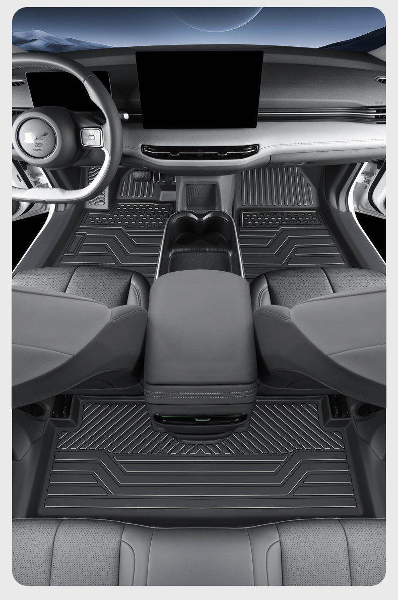 Tpe Door Sill Mats for 26 Models of Linghui E7, Full Coverage Car Mats Specifically for Linghui E7 Rental Version
