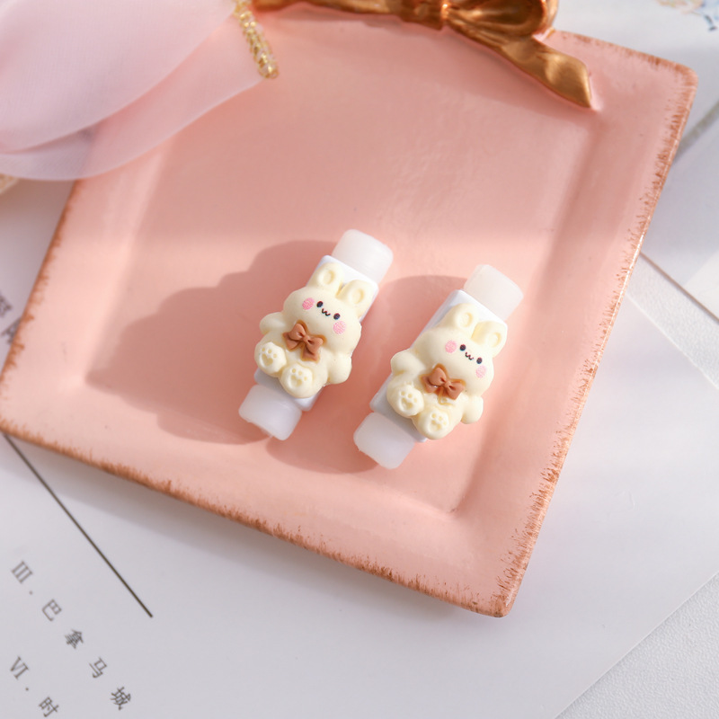 かわいい漫画のデータケーブル保護カバー、携帯電話充電ケーブル破損防止プロテクター、高価値ヘッドフォンケーブル保護ケース|undefined