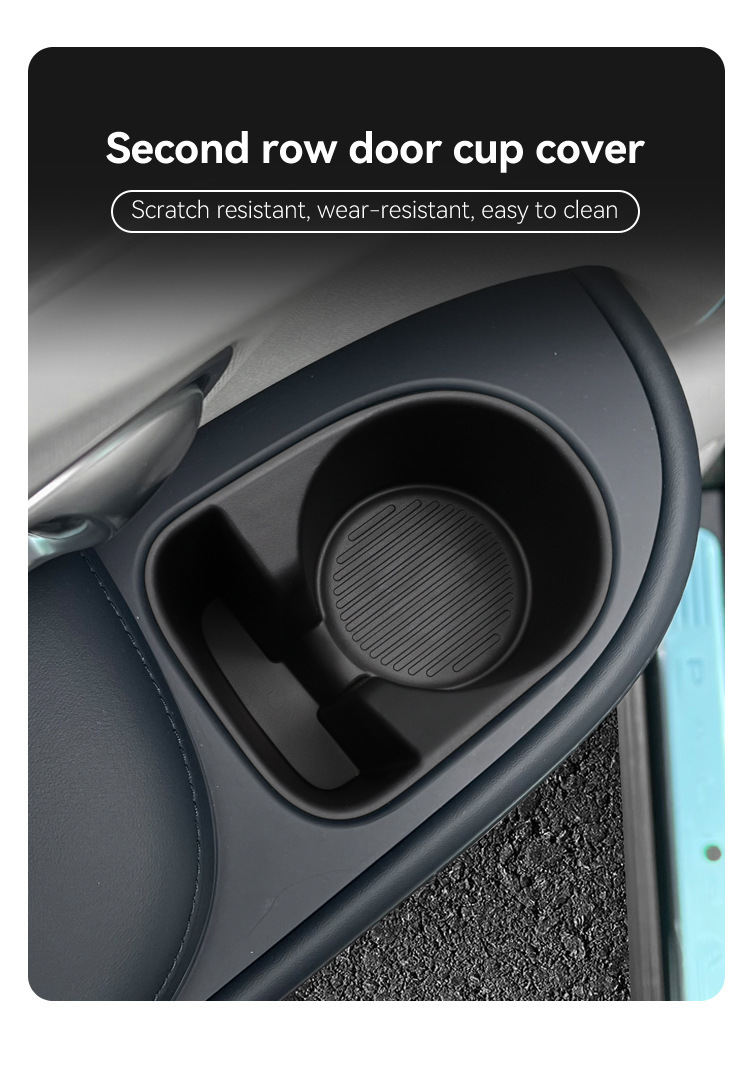 Suitable for 26 Hyundai Parisi Second-Row Door Water Cup Sets, Anti-Slip Mats, Automotive Supplies and Modification Accessories