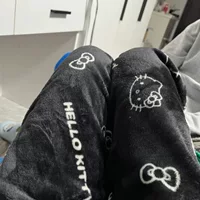 Фланель КТ Коралловые толстые пижамы новый мультфильм бархат теплый осенние и зимние повседневные домашние брюки свободные