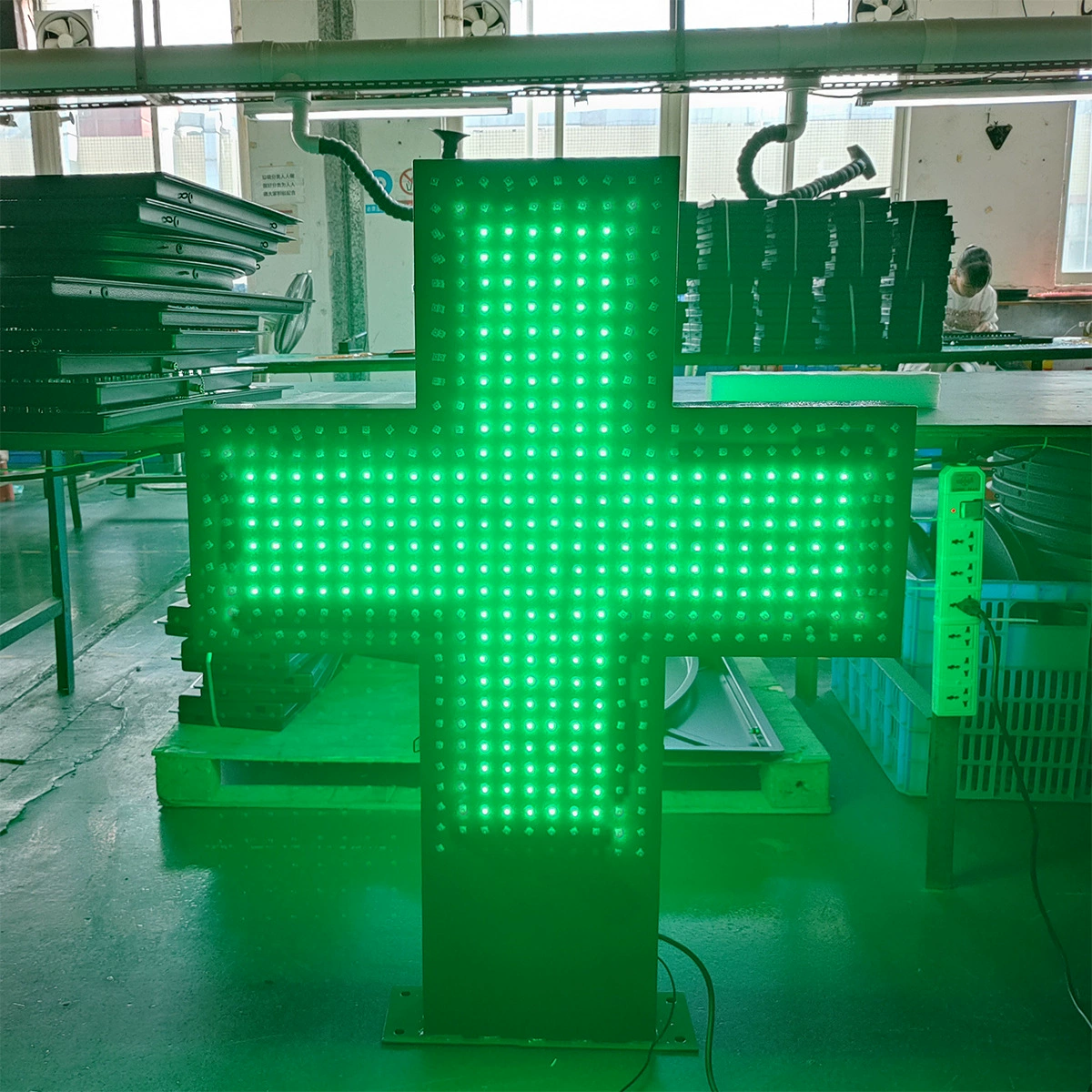 80x80cm ехпортированное к фармации западных стран вело перекрестный напольный зеленый проблескивая перекрестный знак