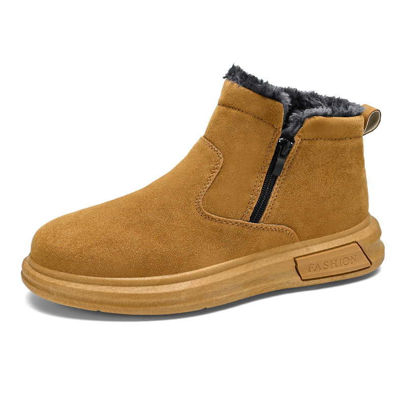 Botas de nieve de hombre 2024 invierno nuevo noreste -40 grados antifrío zapatos de hombre más terciopelo grueso calentamiento zapatos de algodón de alto nivel