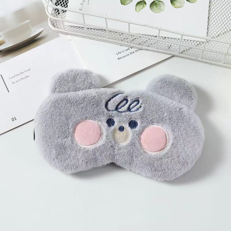 Nuevo sueño sombreado chica dormir especial máscara de ojo estudiante máscara de ojo aliviar la fatiga ocular conejo oso monstruo