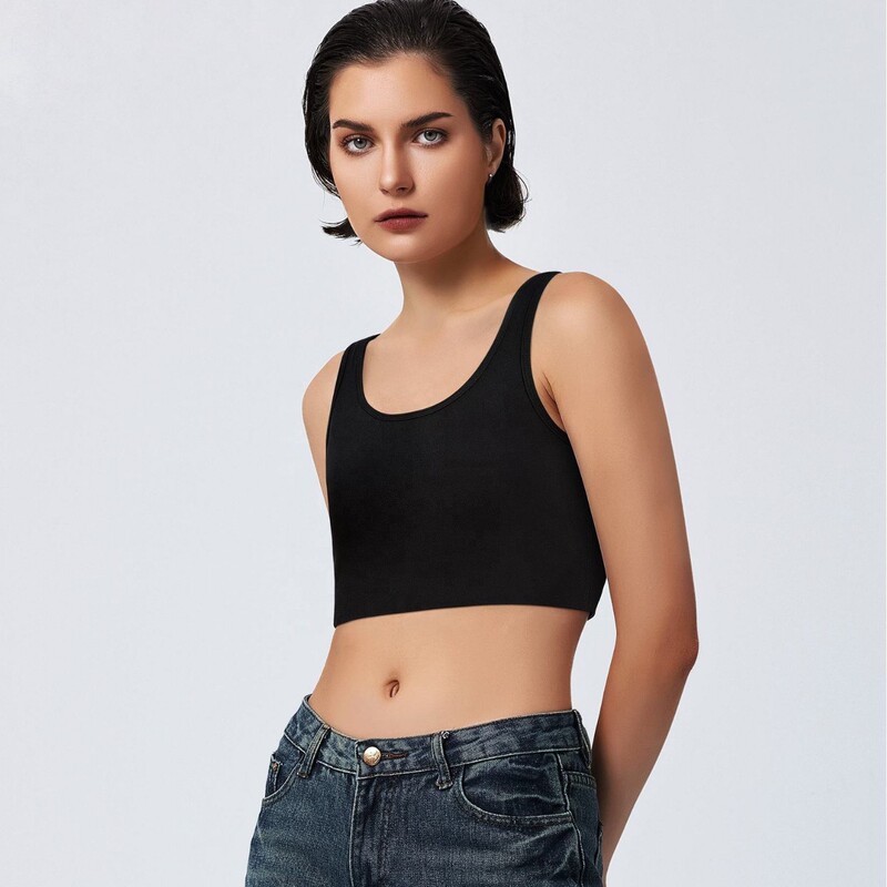Cross-Border Hot-Selling Tomboy Clothing Vest Women's Breast-Wrapped Underwear Women's Sports Racer Vest Corset Wholesale Cross-Border Hot-Selling Tomboy Clothing Vest Women's Breast-Wrapped Underwear Women's Sports Racer Vest Corset Wholesale