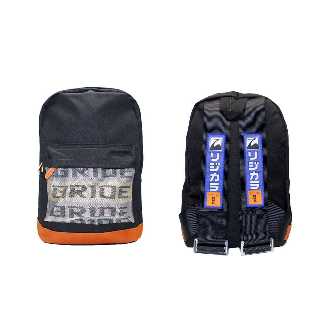 Factory Direct Supply Jdm New Takata Modified Seat Belt Small Backpack Racing Bride Backpack Computer Bag