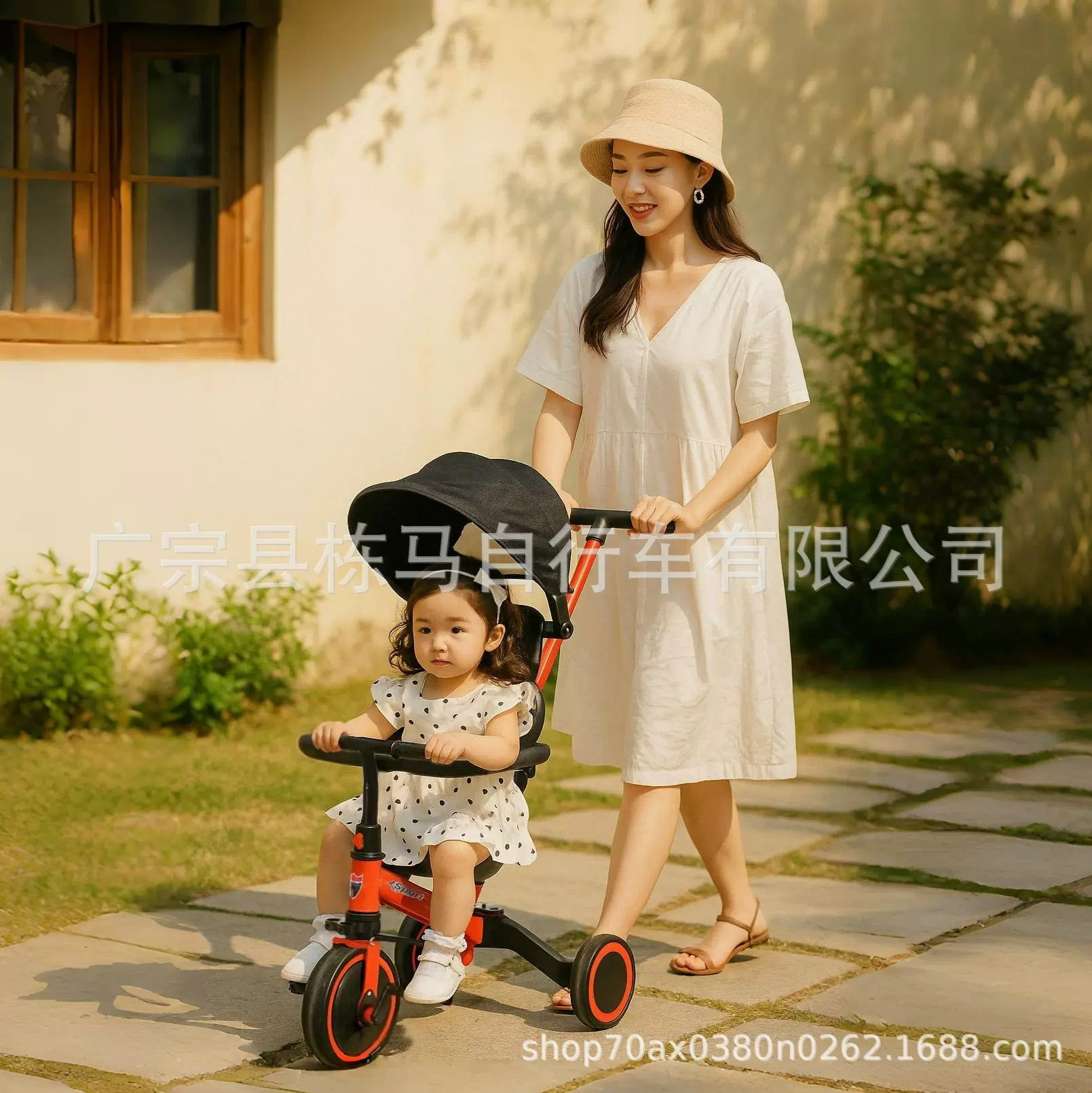 儿童三轮车1-3-2-6岁大号宝宝遛娃婴儿手推车脚踏自行车幼园童车