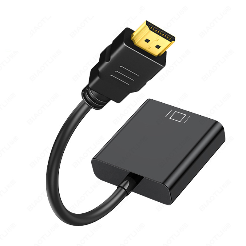 HDMI a VGA con convertidor de alimentación de audio computadora portátil cable de conexión HD cable de adaptador de video 1080p