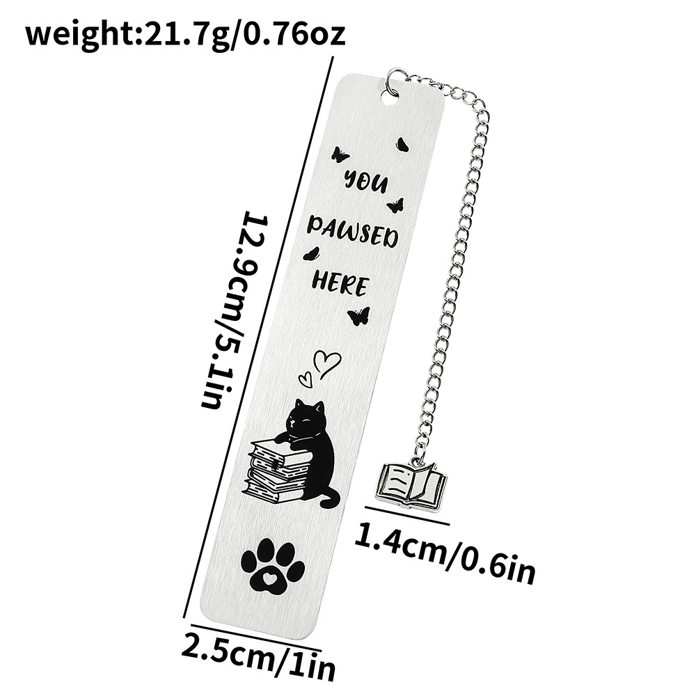 Amazon venta caliente interesante gatito perro marcadores adorables diseño de contraste de color blanco y negro marcadores de acero inoxidable fabricantes al por mayor