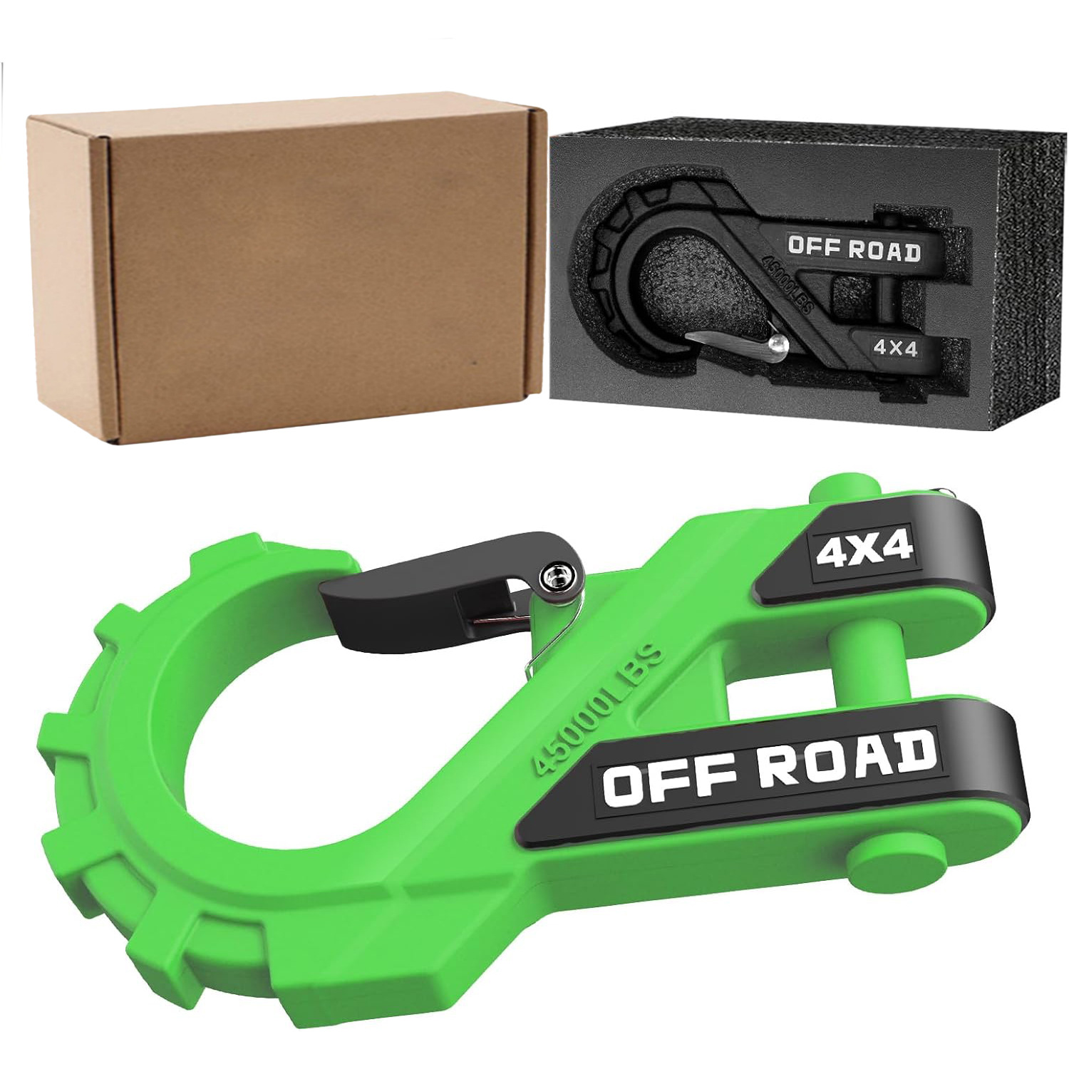 跨境热销 winch cable hook AT打字拖车钩重型绞盘钩锻造加厚舌片