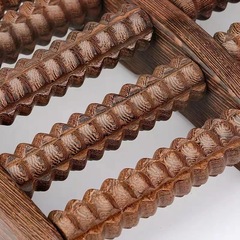 Factory Chicken Wing Wood Foot Massage Machine Five-Row Roller Foot Acupoint Massager Foot Therapy Device Wholesale