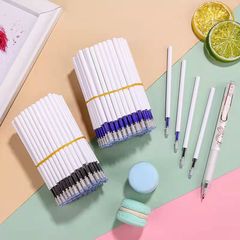 Bagged Erasable Push-Pin Refills, Universal Bullet Tip, 20/50 Pack, Crystal Blue, Carbon Black, Easy-Erase Push-Button Refills