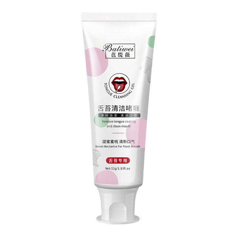 Limpiador de Lengua en Gel con Cepillo para Aliento Fresco e Higiene Bucal
