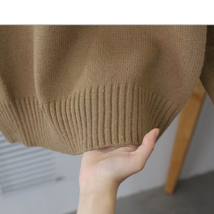 Men's Round Neck Sweater Casual Versatile Knit Pullover British_voghion.com