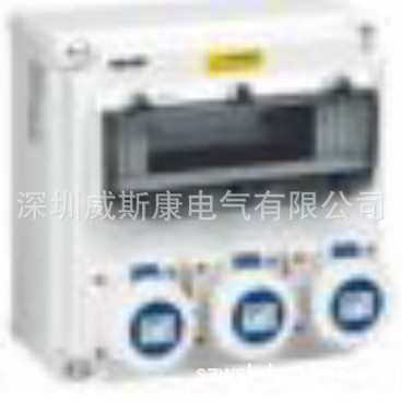 防水配电箱360*360*160MM盒子1只12位窗罩1只 16A3P IP67直座3只