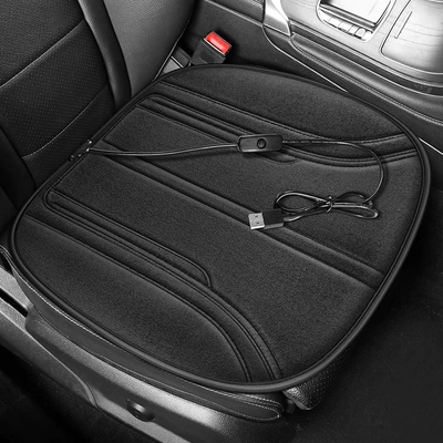 New Winter Car Heated Seat Cushion 5V Electric Heated Seat Cushion Universal for Car and Home Use Quick Heating Square Cushion USB Version