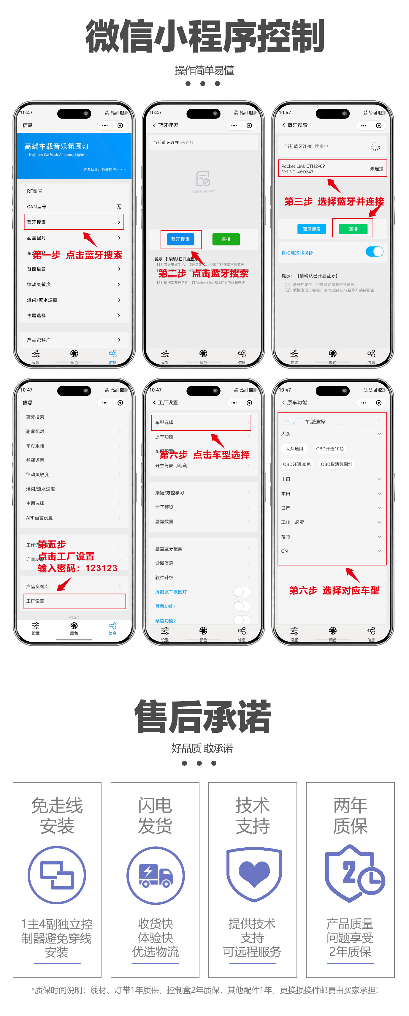 Car ambient lighting is suitable for Xingyue L-2021-2024 Geely Grand Koleos Monjaro