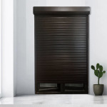 上海门窗铝合金卷帘门电动家居车库铝合金防火卷帘门静音卷闸门