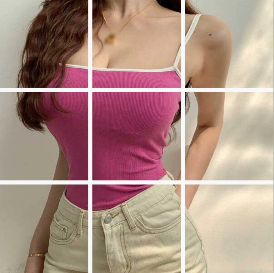 Сексуальная верхняя одежда Маленький слинг Женский Летний жилет Spice Girls без рукавов Дизайн Топ 8680 Sling Трехцветный розово-белый и черный жилет